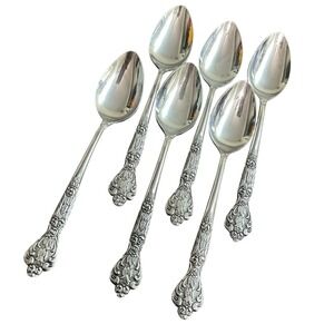 VERSAILLES Teaspoons 6 1/8" Stainless by MSI Japan Flatware Set of 6 Replacement